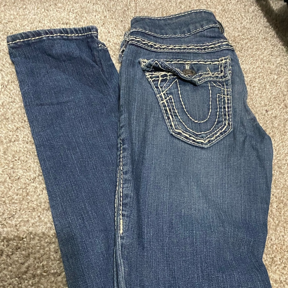 low rise true religion jeans